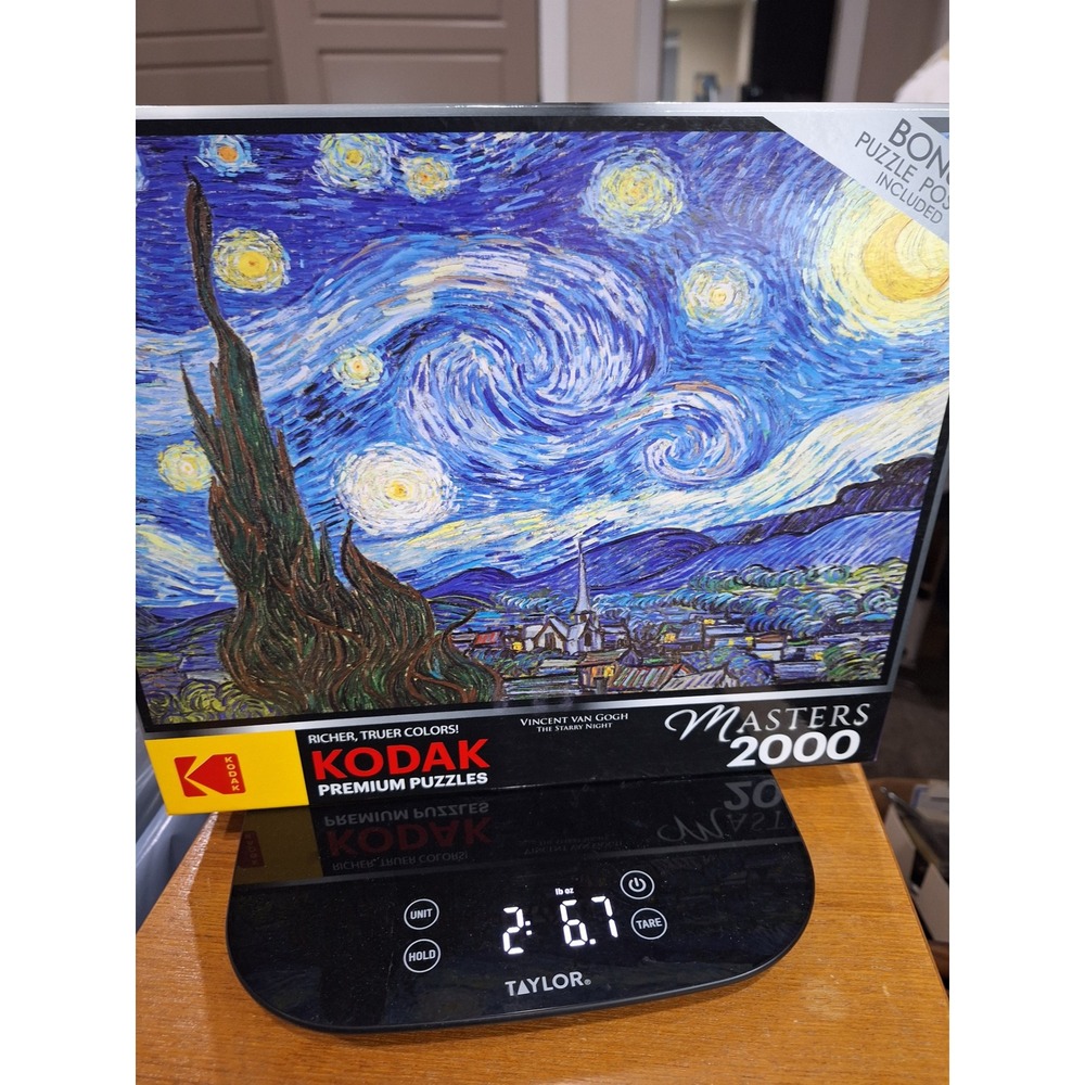 Kodak Masters 2000 Piece Puzzle Vincent Van Gogh The Starry Night RoseArt New